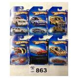 ASSORTMENT OF SIX HOT WHEELS CARS
