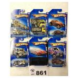 ASSORTMENT OF SIX HOT WHEELS CARS