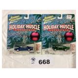 JOHNNY LIGHTNING 2001 HOLIDAY MUSCLE ORNAMENT