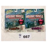 JOHNNY LIGHTNING 2001 HOLIDAY MUSCLE ORNAMENT