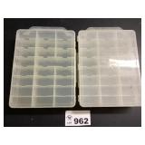 TWO PLASTIC TOTES HOLDS 48 CARS