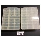 TWO PLASTIC TOTES HOLDS 48 CARS
