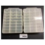 TWO PLASTIC TOTES HOLDS 48 CARS