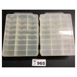 TWO PLASTIC TOTES HOLDS 48 CARS