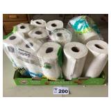 PAPER TOWELS, TOILET PAPER