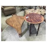 BELLOW SHAPED COFFEE TABLE, ROUND SMALL TABLE