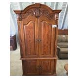 2 PC ARMOIRE/ ENTERTAINMENT CENTER 7/ft tall