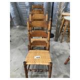 4 CANE BOTTOM CHAIRS