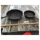 NO. 14 AND NO. 8 SKILLETS