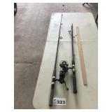 2 OPEN FACED RODS AND REELS