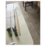 2 RODS AND REELS