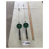 2 ICE FISHING POLES