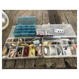 TACKLE BOXES AND TACKLE