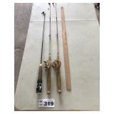 3 ICE FISHING POLES