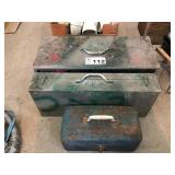 3 METAL TOOLBOXES