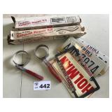 EXHAUST REPAIR KITS, OIL WRENCHES, PLATES