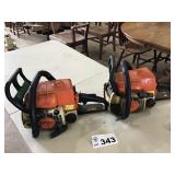 2 STIHL 017 CHAINSAWS FOR PARTS
