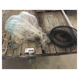 COLLAPSIBLE FISH BASKET, THROW NET