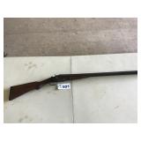 12 GAUGE DOUBLE BARREL SHOTGUN -MAKER UNKNOWN,