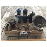 PROPANE HEATERS AND BOTTLES