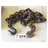 12 ft LOG CHAIN W 2 HOOKS