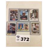 ASSORTMENT OF SIX BASEBALL CARDS ASSORTMENT OF SIX BASEBALL CARDS