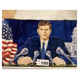 JFK TAPESTRY 37 1/2" X 17 1/4" JFK TAPESTRY 37 1/2" X 17 1/4"