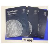 STATE QUARTERS 3 BOOKS 1999-2008 (91 COINS)