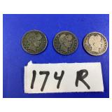 1915D - 1895O - 1915P  BARBER QUARTERS