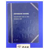 JEFFERSON NICKELS 1938 - 1961 (63 COINS)