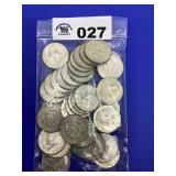 KENNEDY HALVES 40%  (40 COINS)