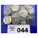 WASHINGTON QUARTERS SILVER (50 COINS)