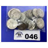 WASHINGTON QUARTERS SILVER (50 COINS)