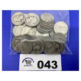 WASHINGTON QUARTERS SILVER (50 COINS)