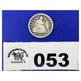 SEATED LIBERTY QUARTER 1853