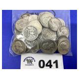 WASHINGTON QUARTERS SILVER (50 COINS)