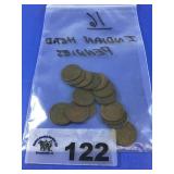 INDIAN HEAD PENNIES (16 coins)