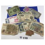 ASSORTMENT OF FOREIGN PAPER MONEY