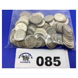 ROOSEVELT DIMES SILVER (100 COINS)