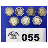 BARBER DIMES (7 COINS)