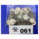 MERCURY DIMES (100 COINS)