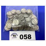 MERCURY DIMES (100 COINS)