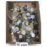 ASSORTMENT  OF FOREIGN COINS
