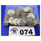 ROOSEVELT DIMES SILVER (100 COINS)