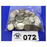 ROOSEVELT DIMES SILVER (100 COINS)