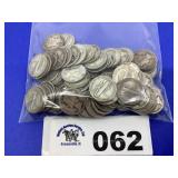MERCURY DIMES (100 COINS)