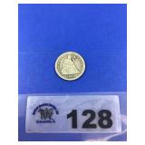 1891-S SEATED LIBERTY QUARTER