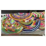 CROCHETED TABLE TOPPERS, DOILIES