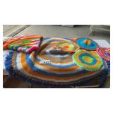 CROCHETED PLACEMATS, 2 TABLE COVERS