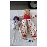 VINTAGE CLOWN DOLL, SMALL CLOWN